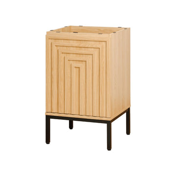 Rowan Geometric Modern Transitional 2-Shelf Bath Vanity Cabinet Only (Sink Basin Not Included) - JONATHAN Y